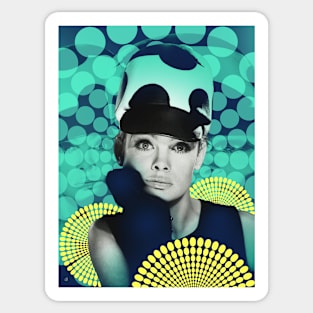 60s Supermodel Jean Shrimpton 2 Sticker